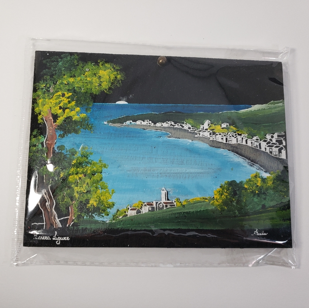 Riviera Ligure, ITALY - On Black Slate - ITALIAN RIVIERA